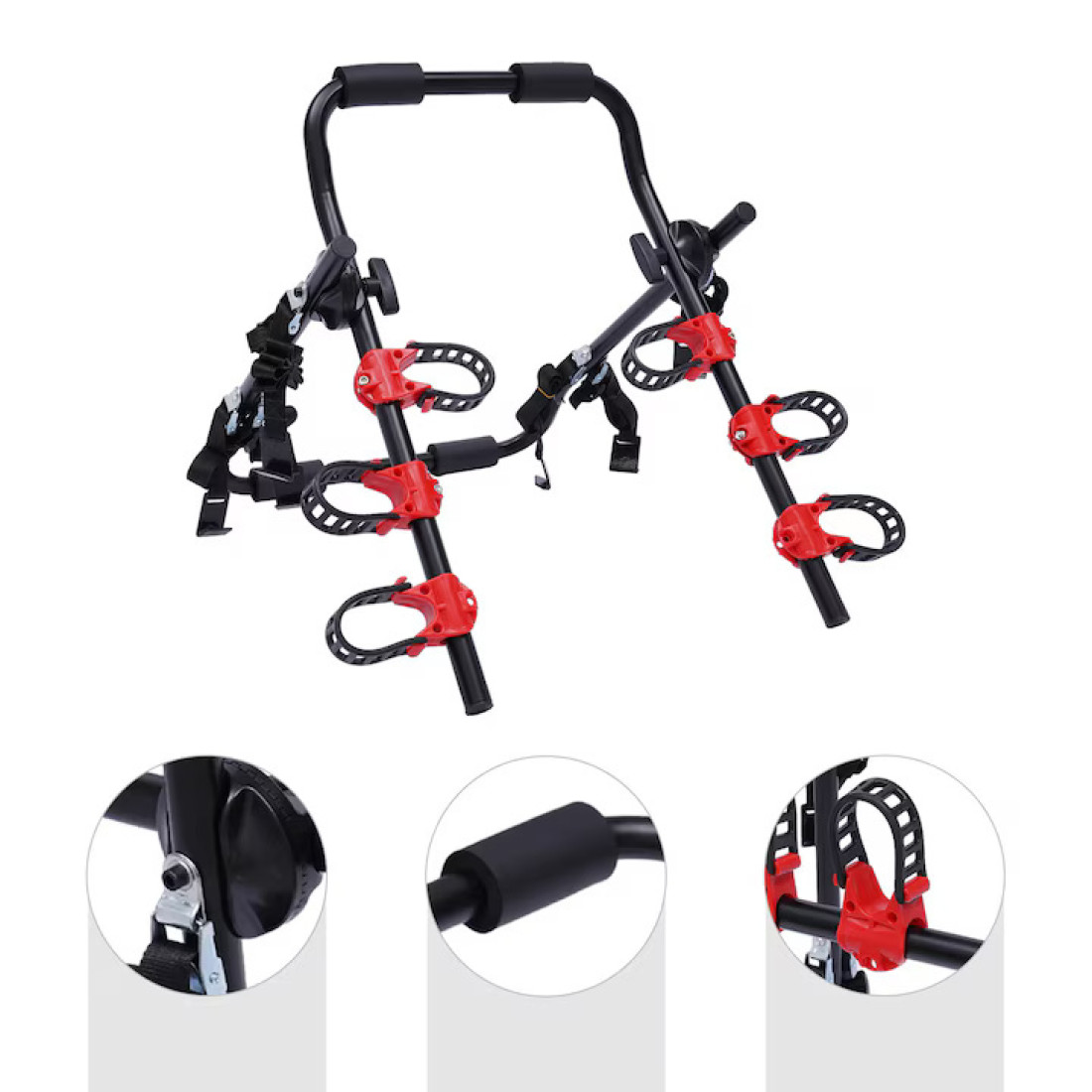 Suport auto pentru transport bicicleta, montaj rapid prin curele, universal Suport auto pentru transport bicicleta, montaj rapid prin curele, universal