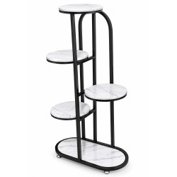 Suport pentru flori din metal cu 5 polite