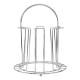 Suport pentru 6 pahare din otel inoxidabil, dimensiuni 17 x 17 x 21 cm, argintiu Suport pentru 6 pahare din otel inoxidabil, dimensiuni 17 x 17 x 21 cm, argintiu