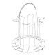 Suport pentru 6 pahare din otel inoxidabil, dimensiuni 17 x 17 x 21 cm, argintiu Suport pentru 6 pahare din otel inoxidabil, dimensiuni 17 x 17 x 21 cm, argintiu