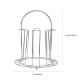 Suport pentru 6 pahare din otel inoxidabil, dimensiuni 17 x 17 x 21 cm, argintiu Suport pentru 6 pahare din otel inoxidabil, dimensiuni 17 x 17 x 21 cm, argintiu