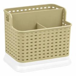 Suport pentru tacamuri, baza inalta, compartimentat, 15 x 10 x 14 cm