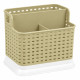 Suport pentru tacamuri, baza inalta, compartimentat, 15 x 10 x 14 cm Suport pentru tacamuri, baza inalta, compartimentat, 15 x 10 x 14 cm