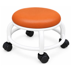 Mini taburet rotativ cu sezut confortabil si roti pivotante
