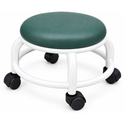 Mini taburet rotativ cu sezut confortabil si roti pivotante Mini taburet rotativ cu sezut confortabil si roti pivotante