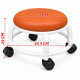 Mini taburet rotativ cu sezut confortabil si roti pivotante