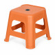 Mini taburet din plastic, compact si practic, 24 x 30 x 27 cm, portocaliu Mini taburet din plastic, compact si practic, 24 x 30 x 27 cm, portocaliu