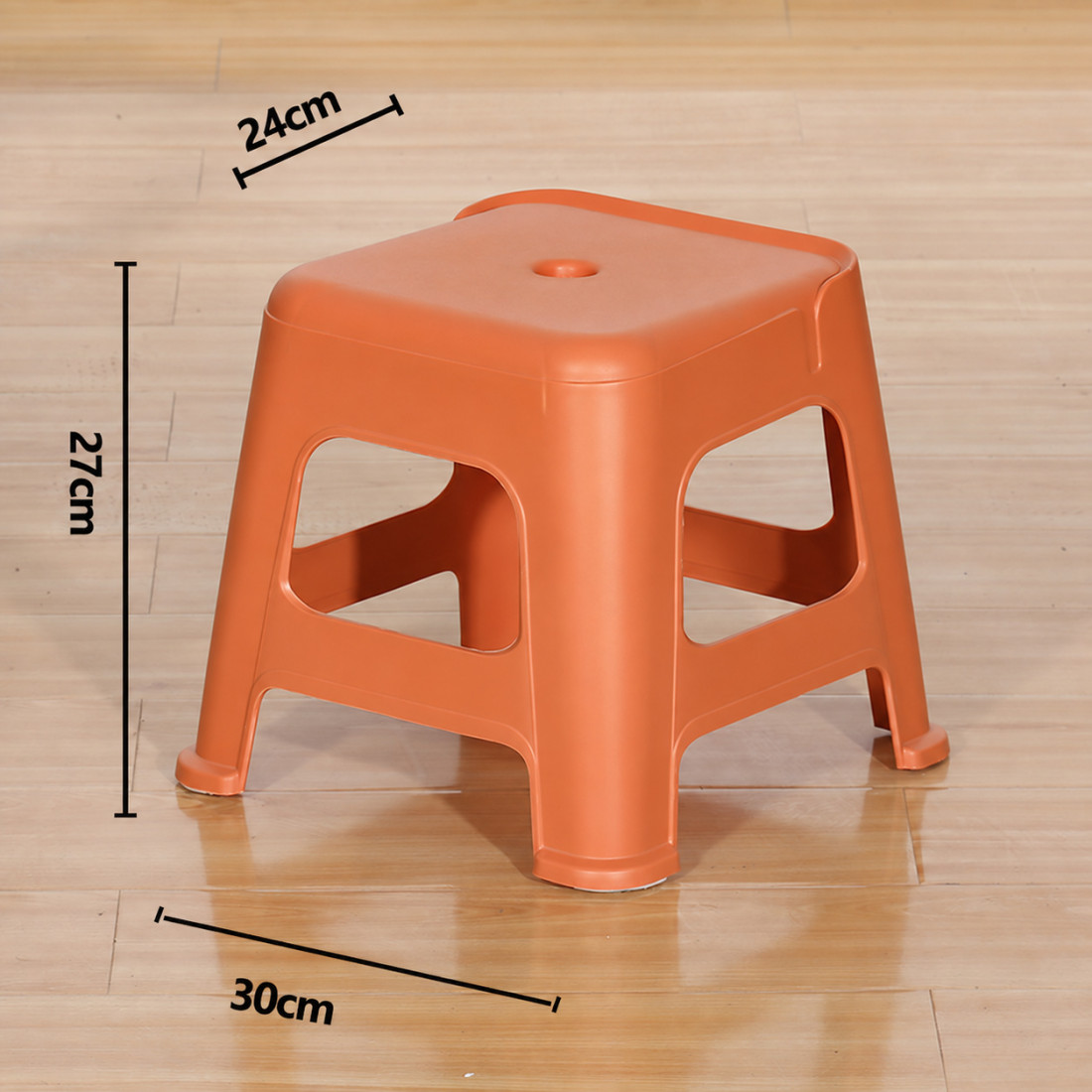 Mini taburet din plastic, compact si practic, 24 x 30 x 27 cm, albastru Mini taburet din plastic, compact si practic, 24 x 30 x 27 cm, albastru