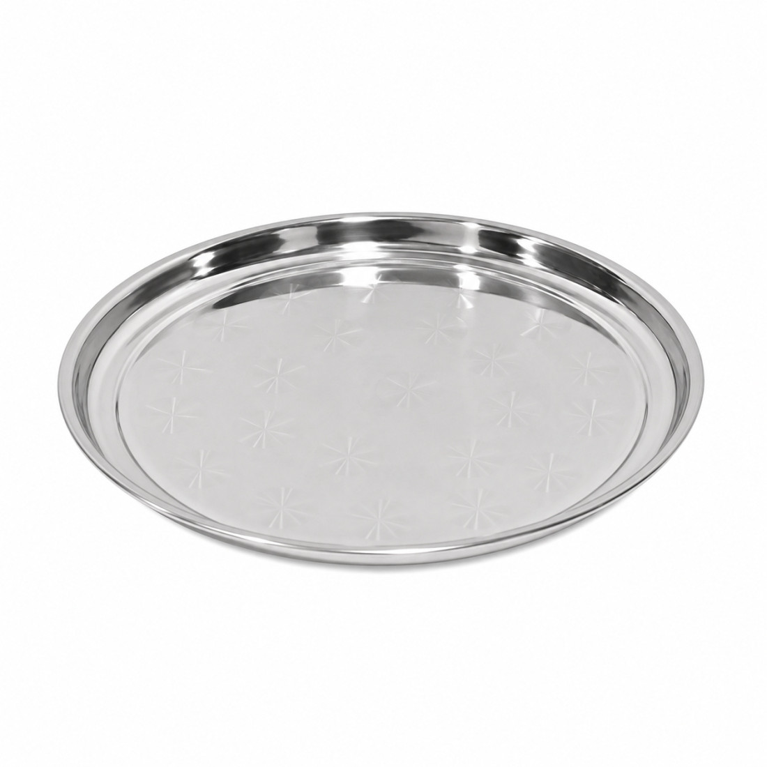 Tava rotunda din inox, 30 cm diametru Tava rotunda din inox, 30 cm diametru