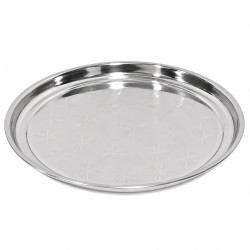 Tava rotunda din inox, 30 cm diametru Tava rotunda din inox, 30 cm diametru