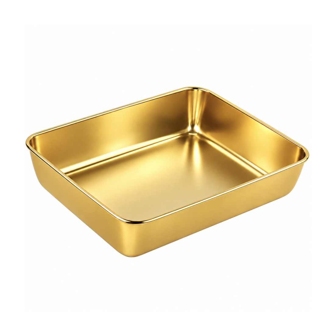 Tava aurie, 25 x 20 x 6 cm, rezistenta, igienica, durabila, usor de curatat, ideala pentru preparare, servire si depozitare alimente Tava aurie, 25 x 20 x 6 cm, rezistenta, igienica, durabila, usor de curatat, ideala pentru preparare, servire si depozitare alimente