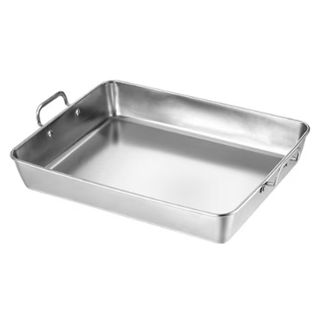 Tava inox cu manere, 30 x 25 x 6 cm, rezistenta si practica pentru prepararea si servirea alimentelor Tava inox cu manere, 30 x 25 x 6 cm, rezistenta si practica pentru prepararea si servirea alimentelor