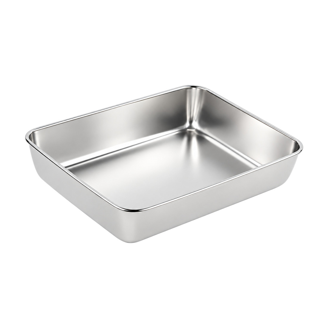 Tava inox, 25 x 20 x 6 cm, rezistenta, igienica, durabila, usor de curatat, ideala pentru preparare, servire si depozitare alimente Tava inox, 25 x 20 x 6 cm, rezistenta, igienica, durabila, usor de curatat, ideala pentru preparare, servire si depozitare alimente
