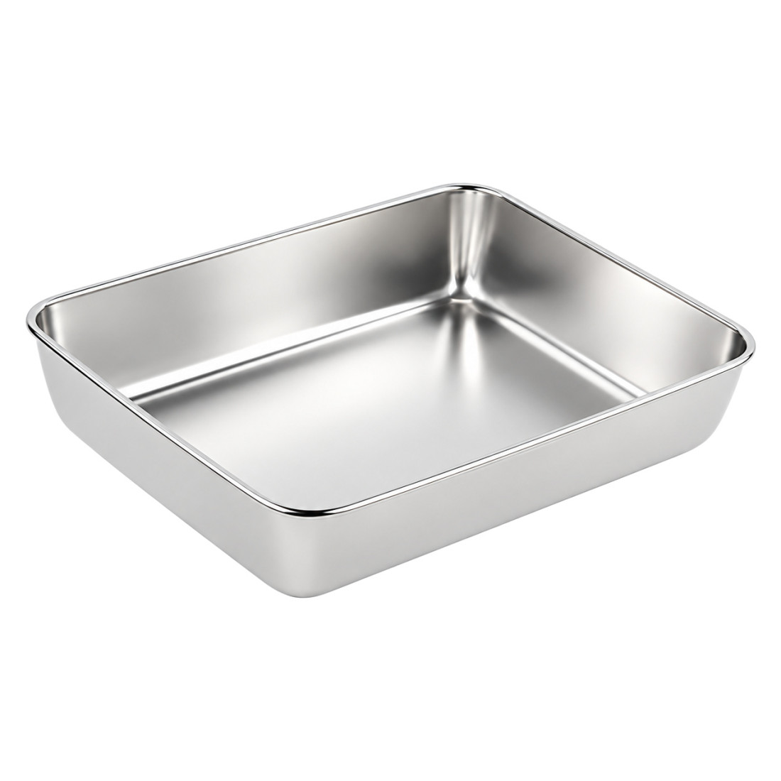 Tava inox, 35 x 28 x 6 cm, rezistenta, igienica, durabila, usor de curatat, ideala pentru preparare, servire si depozitare alimente Tava inox, 35 x 28 x 6 cm, rezistenta, igienica, durabila, usor de curatat, ideala pentru preparare, servire si depozitare alimente
