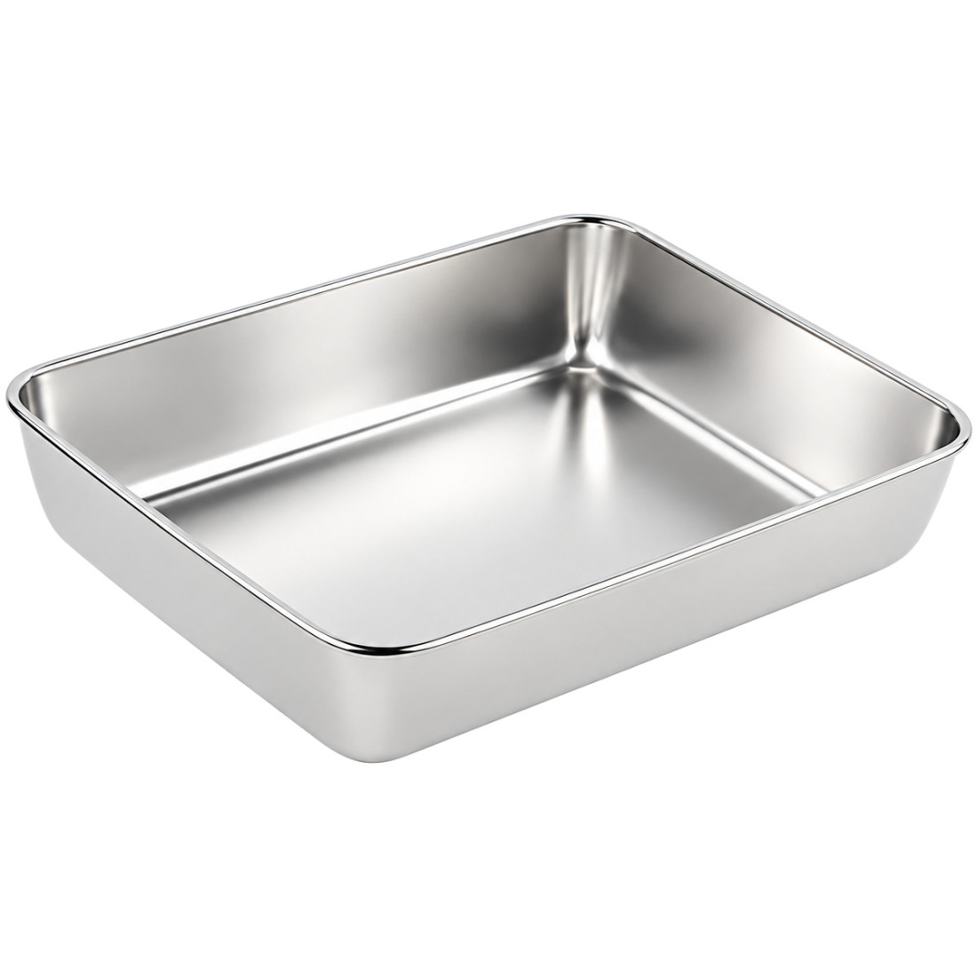 Tava inox, 40 x 32 x 6 cm, rezistenta, igienica, durabila, usor de curatat, ideala pentru preparare, servire si depozitare alimente Tava inox, 40 x 32 x 6 cm, rezistenta, igienica, durabila, usor de curatat, ideala pentru preparare, servire si depozitare alimente