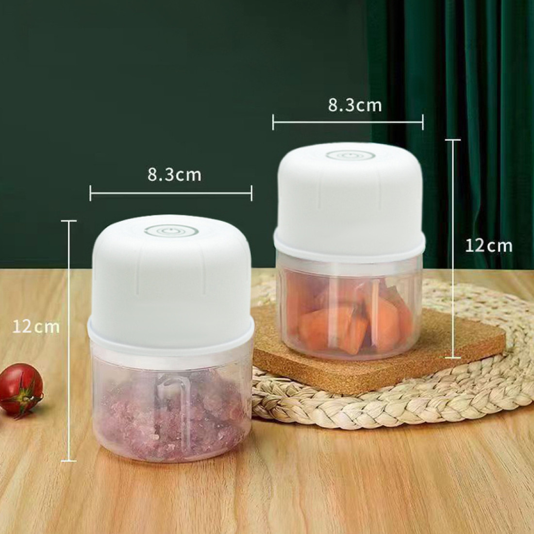 Mini Maruntitor Electric pentru Legume, 250 ml, 30W, Acumulator, Incarcare USB Type-C, 3 Lame, Multifunctional, Multicolor, pentru Legume, Nuci, Carne, Usturoi si Branzeturi Mini Maruntitor Electric pentru Legume, 250 ml, 30W, Acumulator, Incarcare USB Type-C, 3 Lame, Multifunctional, Multicolor, pentru Legume, Nuci, Carne, Usturoi si Branzeturi