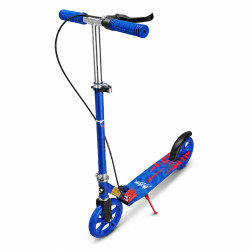 Trotineta cu 2 roti pentru copii, frana de mana, inaltime reglabila, pliabila, roti 200 mm / 8 inch, albastru Trotineta cu 2 roti pentru copii, frana de mana, inaltime reglabila, pliabila, roti 200 mm / 8 inch, albastru