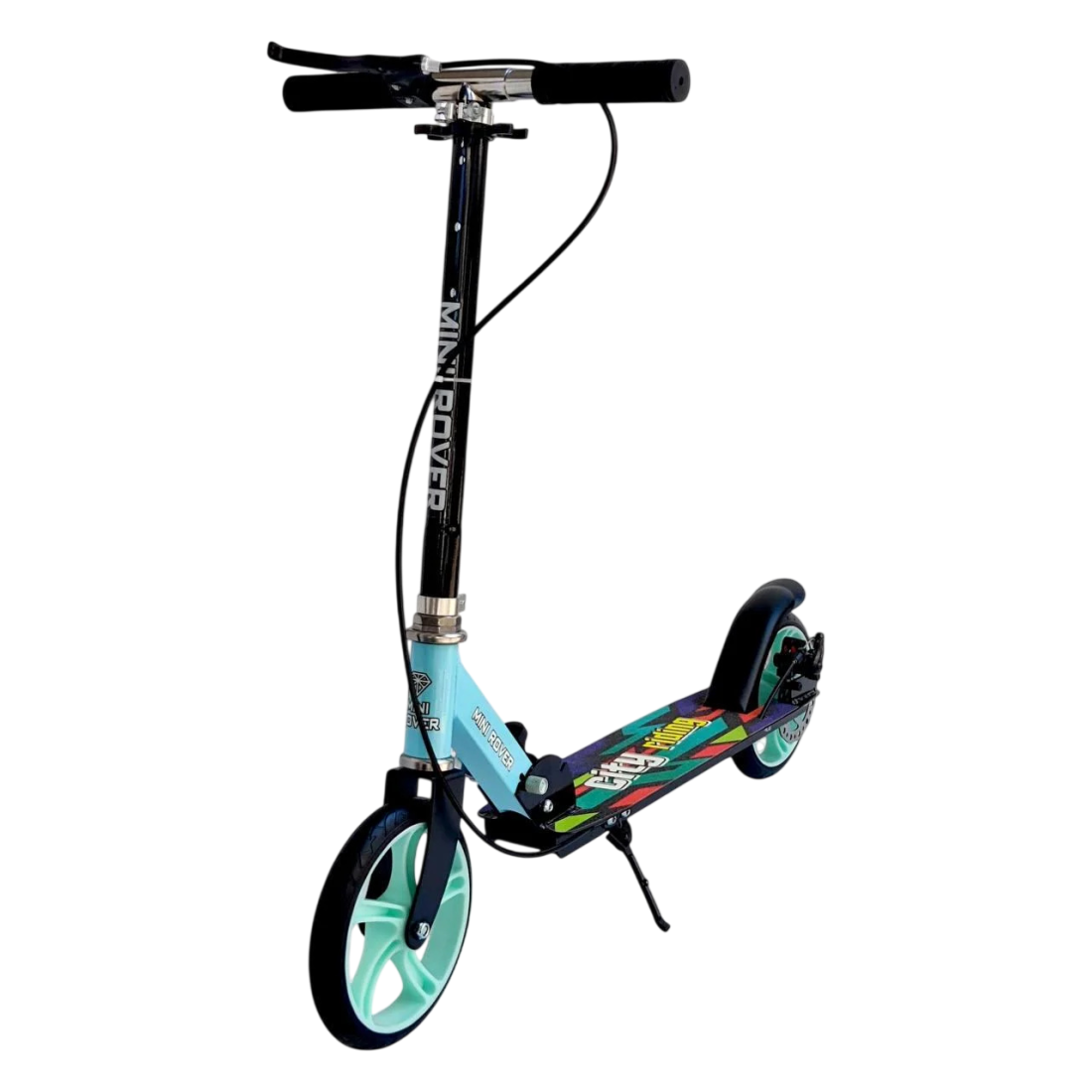 Trotineta pliabila pentru copii 7+ ani, roti 200 mm, frana de mana si frana de picior, 3 trepte de inaltime, sarcina maxima 80 kg, metal, albastra Trotineta pliabila pentru copii 7+ ani, roti 200 mm, frana de mana si frana de picior, 3 trepte de inaltime, sarcina maxima 80 kg, metal, albastra