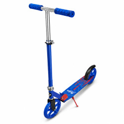 Trotineta cu 2 roti pentru copii, inaltime reglabila, pliabila, roti 200 mm / 8 inch, albastru Trotineta cu 2 roti pentru copii, inaltime reglabila, pliabila, roti 200 mm / 8 inch, albastru
