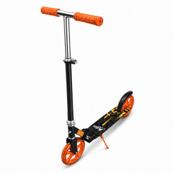 Trotineta cu 2 roti pentru copii, inaltime reglabila, pliabila, roti 200 mm / 8 inch, portocaliu cu negru Trotineta cu 2 roti pentru copii, inaltime reglabila, pliabila, roti 200 mm / 8 inch, portocaliu cu negru