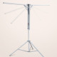 Uscator de rufe, tip umbrela, pliabil, telescopic, pentru interior-exterior, cu patru tije, picior anti-alunecare, inaltime ajustabila