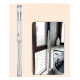 Uscator de rufe, tip umbrela, pliabil, telescopic, pentru interior-exterior, cu patru tije, picior anti-alunecare, inaltime ajustabila