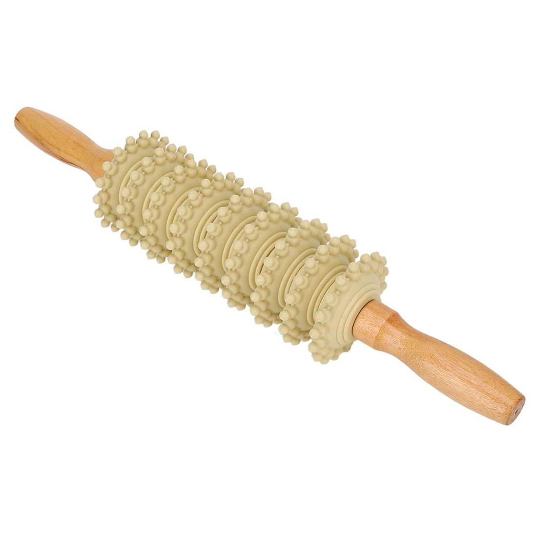 Rola masaj corporal anticelulitic din lemn, pentru picioare, coapse, brate si abdomen, maner ergonomic, masaj muscular si relaxare Rola masaj corporal anticelulitic din lemn, pentru picioare, coapse, brate si abdomen, maner ergonomic, masaj muscular si relaxare