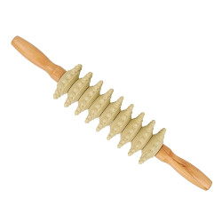 Rola masaj corporal anticelulitic din lemn, pentru picioare, coapse, brate si abdomen, maner ergonomic, masaj muscular si relaxare Rola masaj corporal anticelulitic din lemn, pentru picioare, coapse, brate si abdomen, maner ergonomic, masaj muscular si relaxare