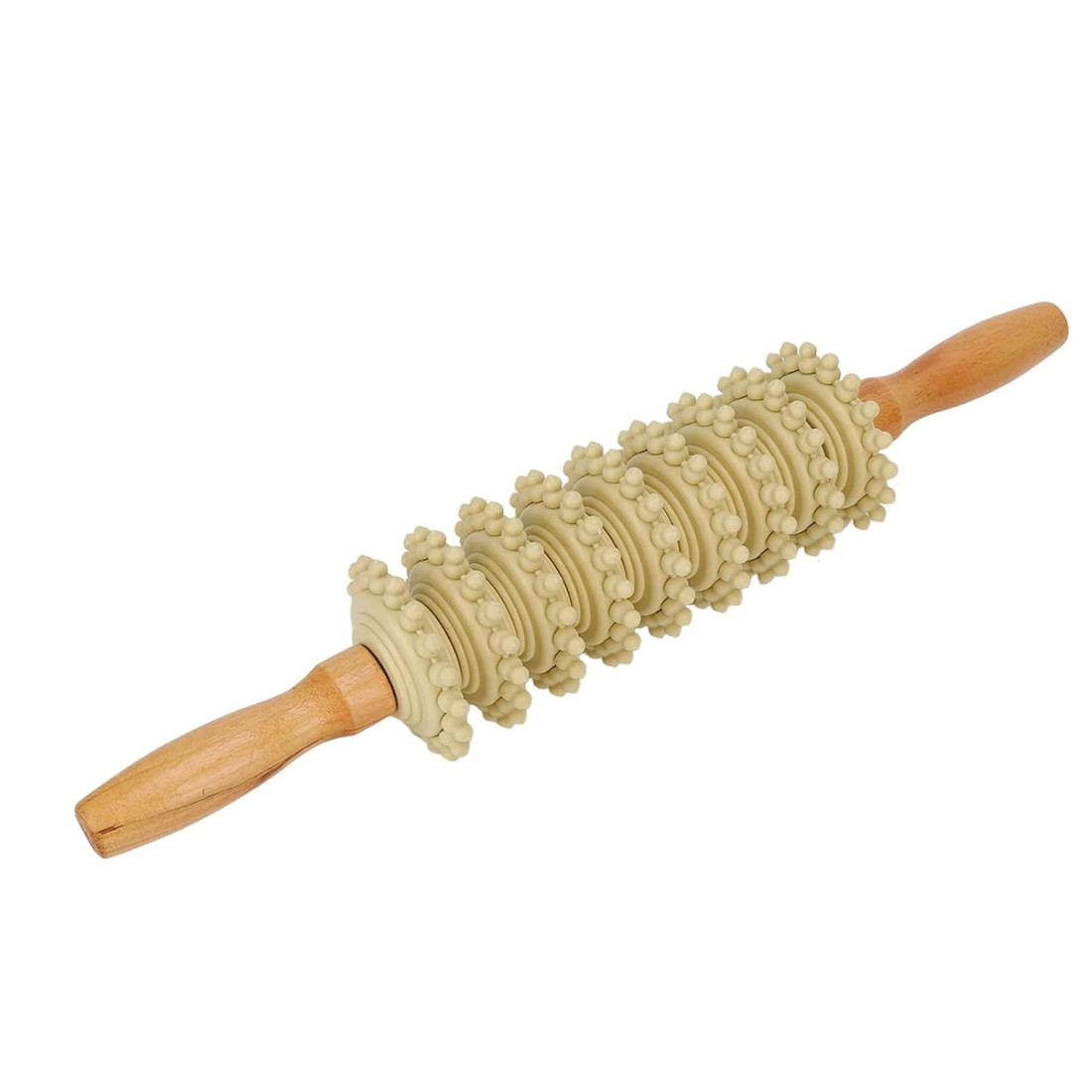 Rola masaj corporal anticelulitic din lemn, pentru picioare, coapse, brate si abdomen, maner ergonomic, masaj muscular si relaxare Rola masaj corporal anticelulitic din lemn, pentru picioare, coapse, brate si abdomen, maner ergonomic, masaj muscular si relaxare
