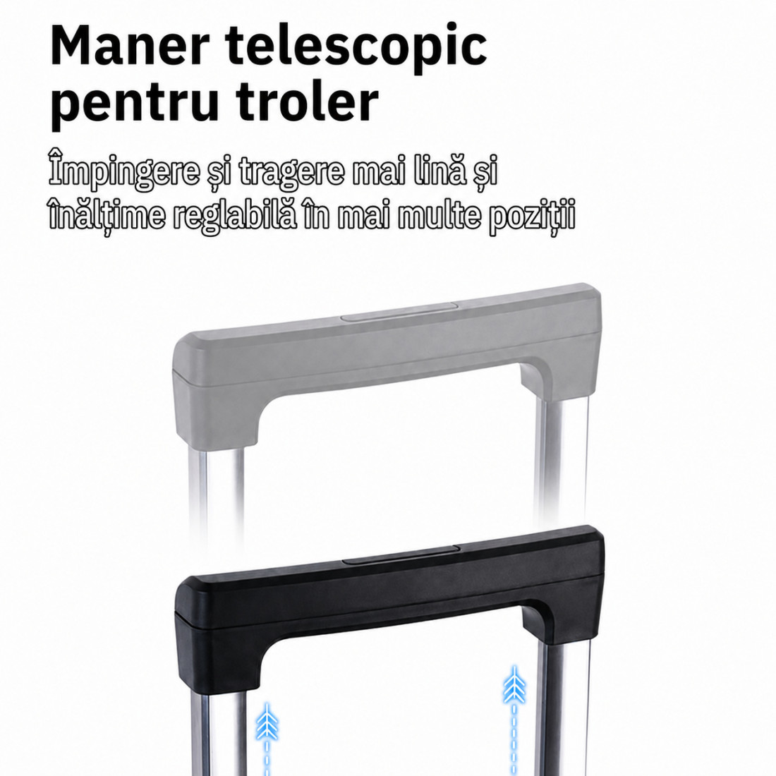 Troler Business, 24 inch, material textil, impermeabil, patru roti rotative 360° silentioase, maner telescopic, incuietoare cu combinatie, albastru Troler Business, 24 inch, material textil, impermeabil, patru roti rotative 360° silentioase, maner telescopic, incuietoare cu combinatie, albastru