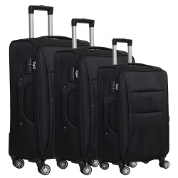 Troler Business, 20 inch, material textil, impermeabil, patru roti rotative 360° silentioase, maner telescopic, incuietoare cu combinatie, negru Troler Business, 20 inch, material textil, impermeabil, patru roti rotative 360° silentioase, maner telescopic, incuietoare cu combinatie, negru