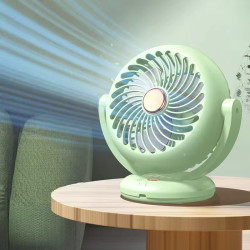 Ventilator de birou, rotire 180°, incarcare USB Type-C, 3 niveluri de reglare a vitezei, verde, 18 x 18 x 11 cm Ventilator de birou, rotire 180°, incarcare USB Type-C, 3 niveluri de reglare a vitezei, verde, 18 x 18 x 11 cm