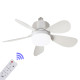 Ventilator de tavan cu bec LED si telecomandă, 24W, design modern, lumina reglabila, 3 trepte de viteza, setare oprire automata, 3000K-6500K CCT Ventilator de tavan cu bec LED si telecomandă, 24W, design modern, lumina reglabila, 3 trepte de viteza, setare oprire automata, 3000K-6500K CCT