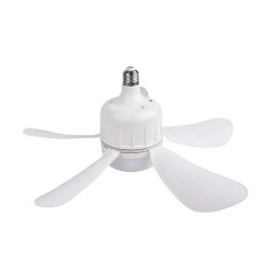 Ventilator de tavan cu bec LED si telecomandă, 24W, design modern, lumina reglabila, 3 trepte de viteza, setare oprire automata, 3000K-6500K CCT