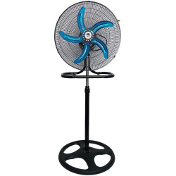 Ventilator cu palete metalice, 3 in 1, 100W, 45 cm diametru (18 inch), de birou/podea, de perete sau cu picior stativ, 3 viteze, 90° oscilatie stanga-dreapta, 30° inclinare sus-jos, motor silentios, inaltime reglabila Ventilator cu palete metalice, 3 in 1, 100W, 45 cm diametru (18 inch), de birou/podea, de perete sau cu picior stativ, 3 viteze, 90° oscilatie stanga-dreapta, 30° inclinare sus-jos, motor silentios, inaltime reglabila
