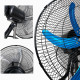 Ventilator cu palete metalice, 3 in 1, 100W, 45 cm diametru (18 inch), de birou/podea, de perete sau cu picior stativ, 3 viteze, 90° oscilatie stanga-dreapta, 30° inclinare sus-jos, motor silentios, inaltime reglabila