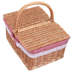 Cos picnic traditional cu capac, 40 x 30 x 20 cm Cos picnic traditional cu capac, 40 x 30 x 20 cm