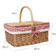 Cos picnic traditional cu capac, 40 x 30 x 20 cm Cos picnic traditional cu capac, 40 x 30 x 20 cm