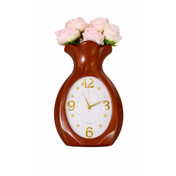 Ceas decorativ tip vaza cu flori artificiale 22*35cm Ceas decorativ tip vaza cu flori artificiale 22*35cm