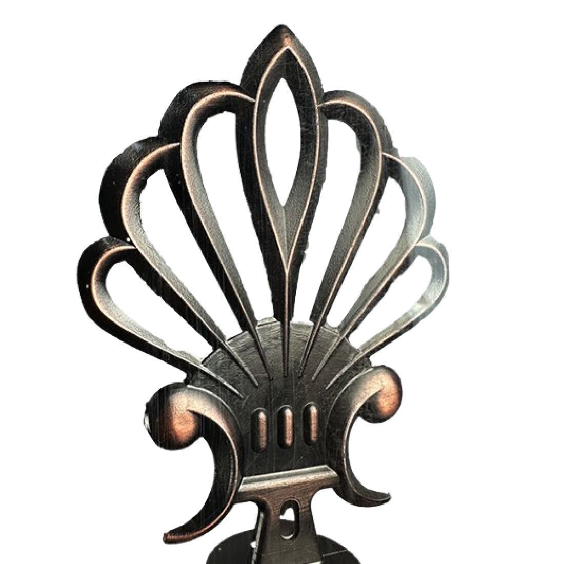 Galerie telescopica perdea sau draperie, dubla, metalica, vintage, auriu, cu lungime reglabila, 120CM, coroana