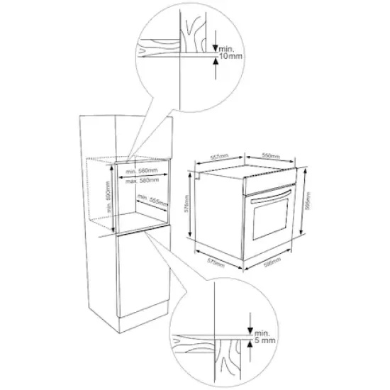CUPTOR BUILT-IN  HEINNER HBO-V659GCDRC-GBK