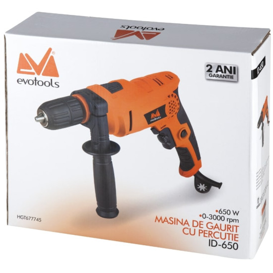 Masina de Gaurit cu Percutie ID 650 EPTO / P[W]: 650