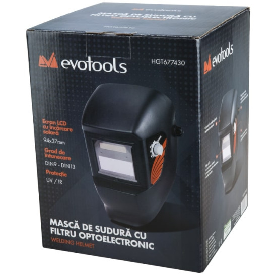 Masca Sudura cu Filtru Optoelectronic ETS / H: 340; B: 210 Masca Sudura cu Filtru Optoelectronic ETS / H: 340; B: 210