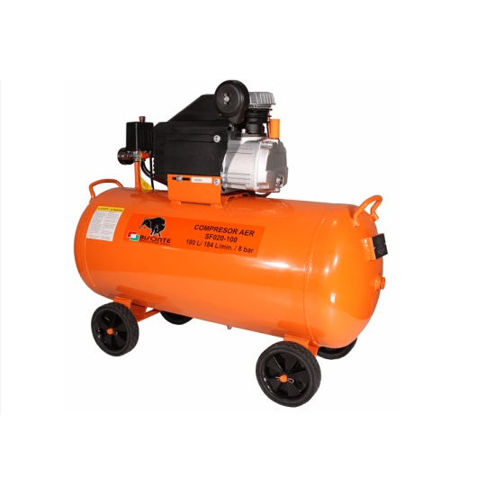 compresor 230v 2.0/1500w 184l/min, 8 bar rez.100l sf020-100