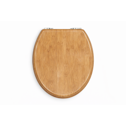 Capac WC, inchidere lenta, design lemn, maro