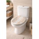 Capac WC inchidere lenta, model lemn