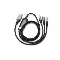 Cablu Tip C-C, 3 Mufe USB, USB Type C, Micro USB, Incarcare Rapida RAC-00000194