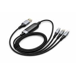Cablu Tip C-C, 3 Mufe USB, USB Type C, Micro USB, Incarcare Rapida RAC-00000194 Cablu Tip C-C, 3 Mufe USB, USB Type C, Micro USB, Incarcare Rapida RAC-00000194
