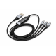 Cablu Tip C-C, 3 Mufe USB, USB Type C, Micro USB, Incarcare Rapida RAC-00000194