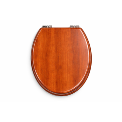 Capac WC inchidere lenta, design lemn